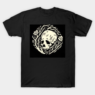 Skull in Plants T-Shirt